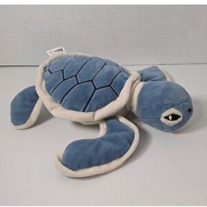 Nature Planet Eco Pals Sea Turtle Plush Stuffed Animal Blue White